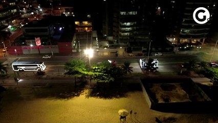 Imagens aéreas da  Romaria da Família em Itaparica