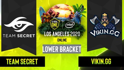 Dota2 - Team Secret vs. Vikin.gg - Game 1 - Lower Bracket R2 - EU:CIS - ESL One Los Angeles