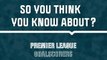 Premier League: The goalscorers quiz