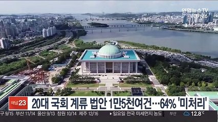 20대 국회 계류 법안 1만5천여건…64% '미처리'