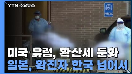 미국·유럽, 확산세 둔화...일본, 확진자 한국 넘어서 / YTN