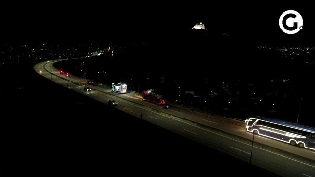 Imagens aéreas da Romaria da Família na 3ª ponte