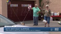 Tempe woman gets a big 80th birthday surprise!