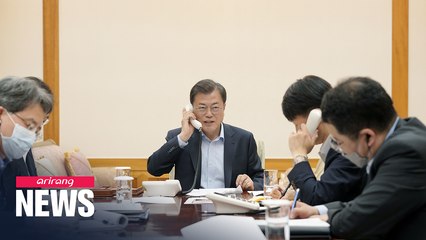 Leaders of S. Korea, U.S. discuss COVID-19, N. Korea