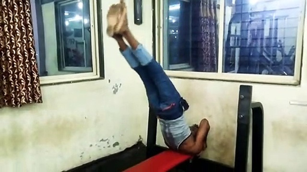 _I AM TRYING TO DO _BRUCE LEE'S DRAGON FLAG EXERCISE_ _blush___ first time ( 720 X 1280 )