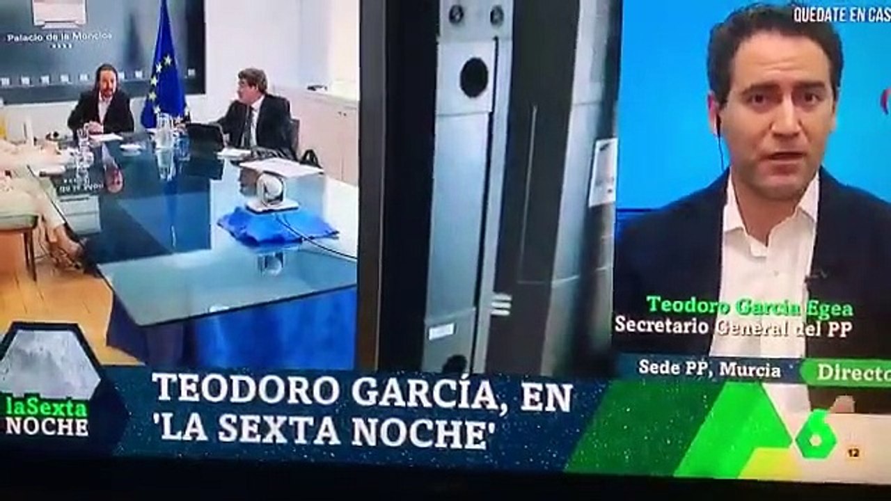Pillada a Iñaki López en 'laSexta Noche' con el gesto de cortar a Teodoro García Egea (PP)