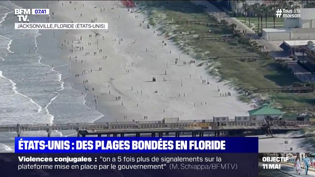 États-Unis: malgré l'épidémie de coronavirus, les plages de Floride sont bondées de monde