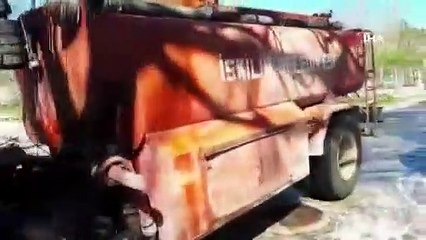 Karantina altına alınan apartmanın etrafı baştan aşağı yıkandı