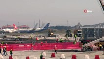 Atatürk Havalimanı pandemi hastanesinin inşaatı aralıksız sürüyor
