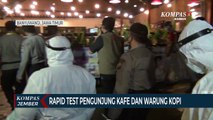 Pengunjung Kafe dan Warung Kopi Rapid Test Corona