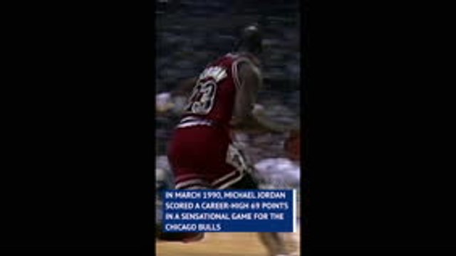NBA Flashback - Michael Jordan scores career-high 69 points