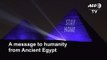 Coronavirus: Egypt lights up the Great Pyramids with 'Stay Home' message