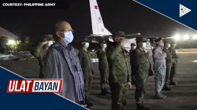 Mga nasawing sundalo na nakipaglaban sa Abu Sayyaf, binigyan ng military honors