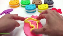 Learn Colors with Play Doh Hello Kitty with Cookie Molds I Surprise Toys Shopkins