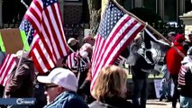 أمريكيون يتظاهرون ضد إجراءات الإغلاق المتعلقة بكورونا