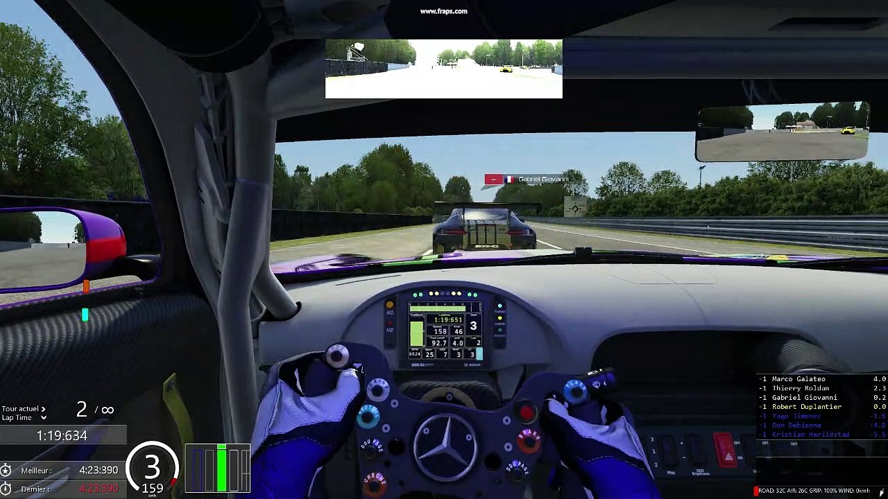 SRS GT3 LeMans - brake checked