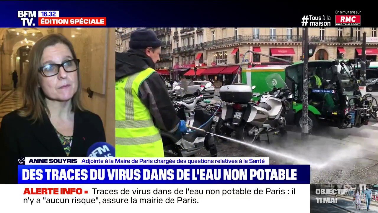 Coronavirus: "Il n'y a aucun risque, les deux circuits d'eau potable et non-potables sont séparés", assure cette adjointe à la mairie de Paris