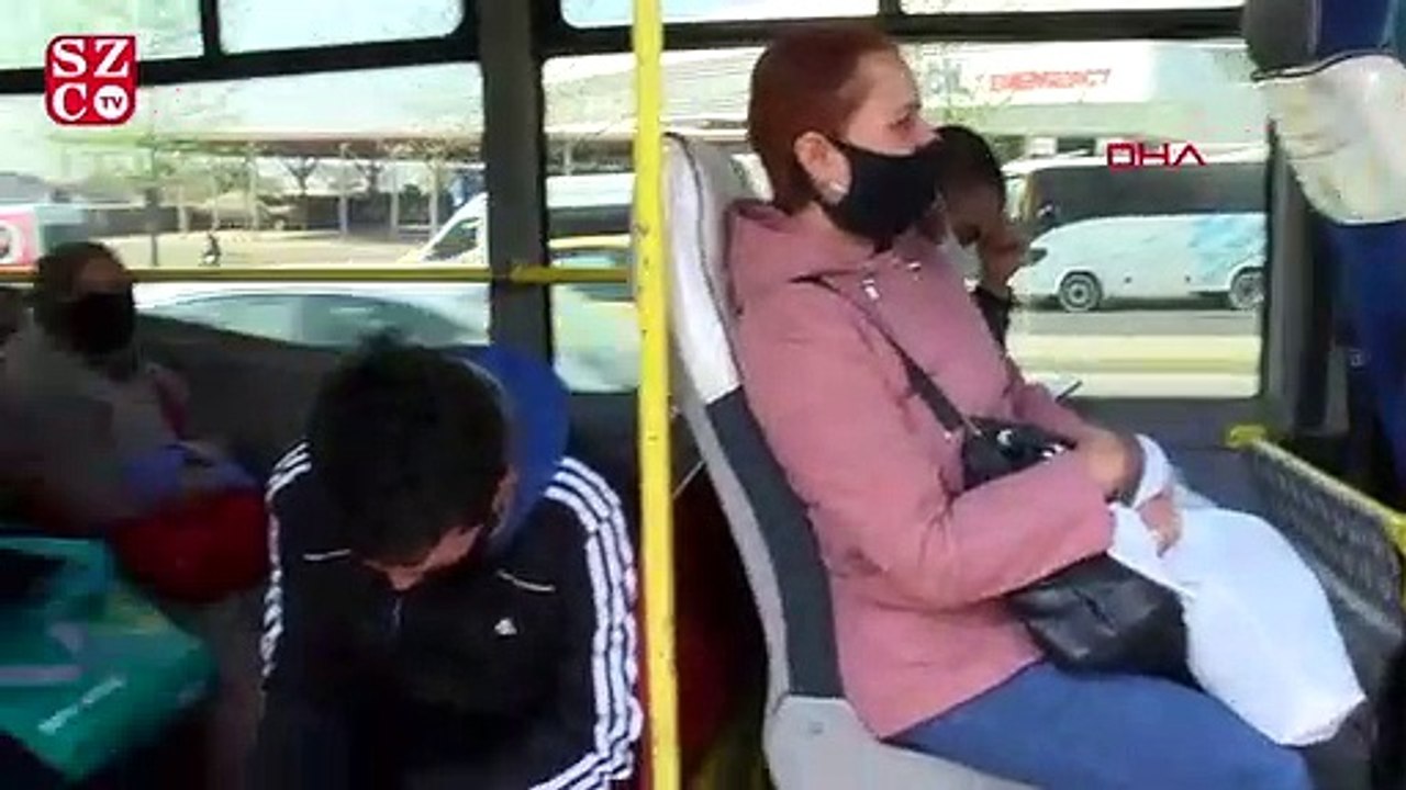 Pendik'te fazla yolcu alan minibüse ceza