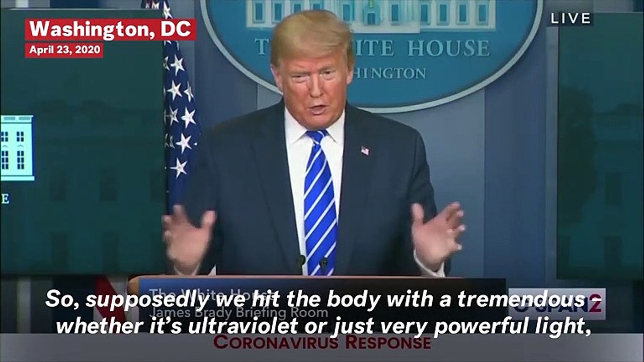 Trump Suggests ‘Injection’ Of Disinfectant As Covid-19 Treatment