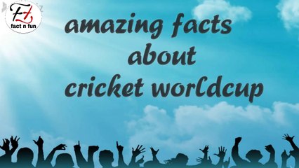 Скачать видео: क्रिकेट वर्ल्ड कप से जुड़ी रोचक बातें ! Interesting Facts About Cricket World Cup