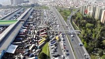 Bayrampaşa sebze ve meyve halindeki yoğunluk