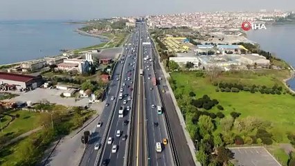 15 Temmuz Şehitler Köprüsü'nde trafik durdu!