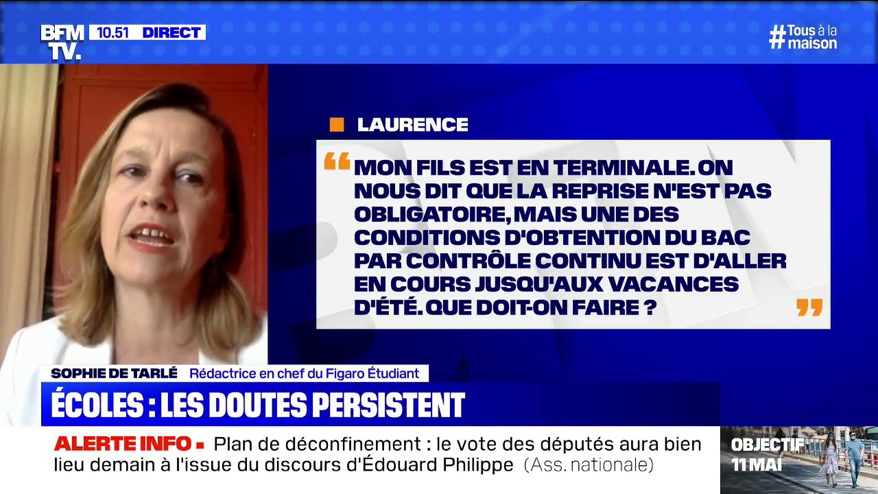 On nous dit que la rentrée n'est pas obligatoire, qu'est-ce que cela signifie pour les élèves de Terminale qui doivent passer leur bac? BFMTV répond à vos questions