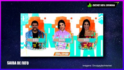 99,99% Rejeição na Enquete Atualizada Uol entre Babu,Manu e Mari - BBB 2020