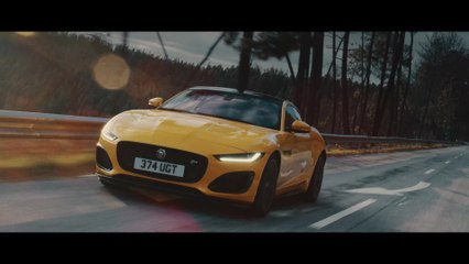 New Jaguar F-TYPE R Coupé in Sorrento Yellow Trailer