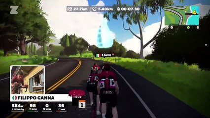 Rohan Dennis remporte l'eRace du Team INEOS sur Zwift