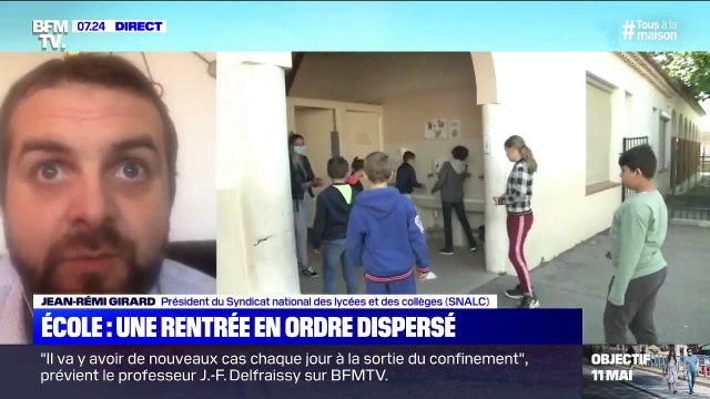 Pour Jean-Rémi Girard, président du SNALC, la réouverture des écoles est un risque que l'on prend