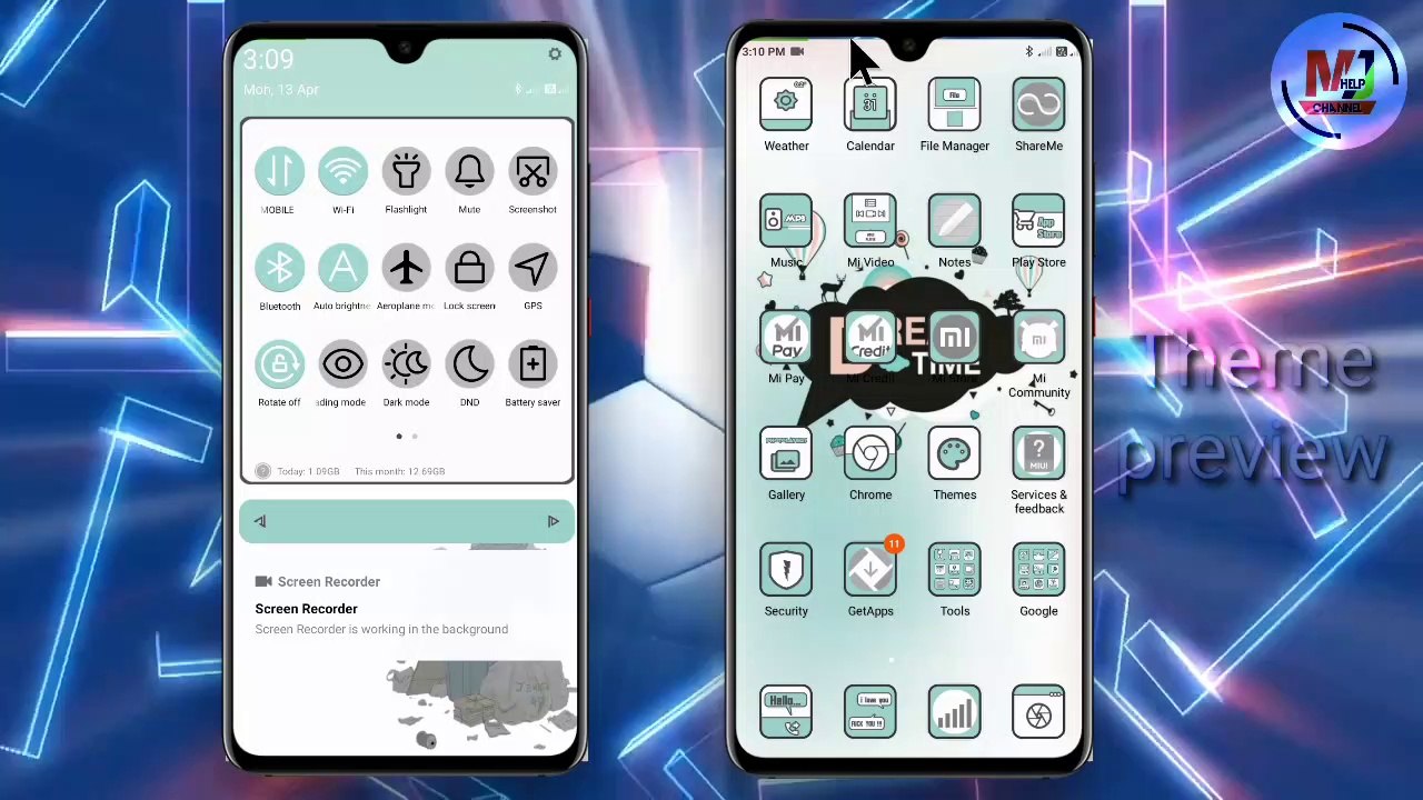 dream time theme for mi phones