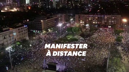 En Israël, 2000 manifestants "pour sauver la démocratie" s'adaptent au coronavirus
