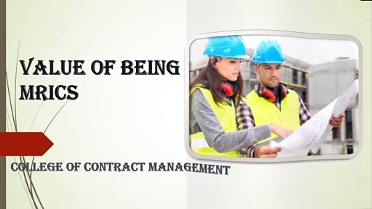 Value of being MRICS