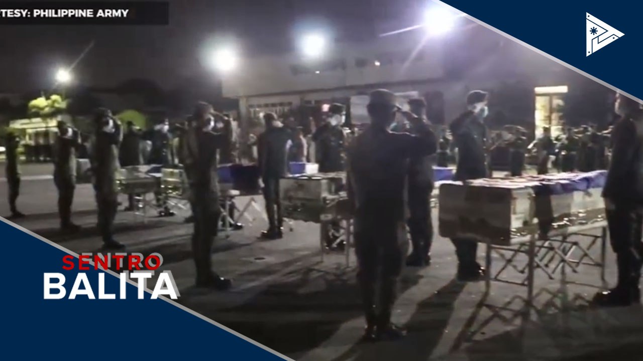 11 sundalo na napatay sa engkwentro sa ASG sa Sulu, ginawaran ng military honors