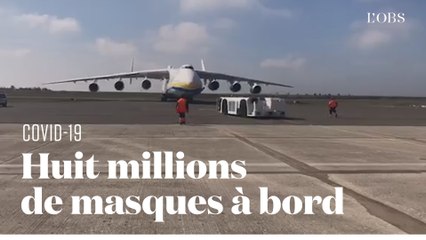 Le plus gros avion du monde atterrit en France avec 8 millions de masques