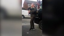 Burnley bagpiper plays for the NHS