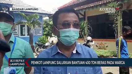 Pemkot Lampung Salurkan Bantuan 400 Ton Beras Pada Warga