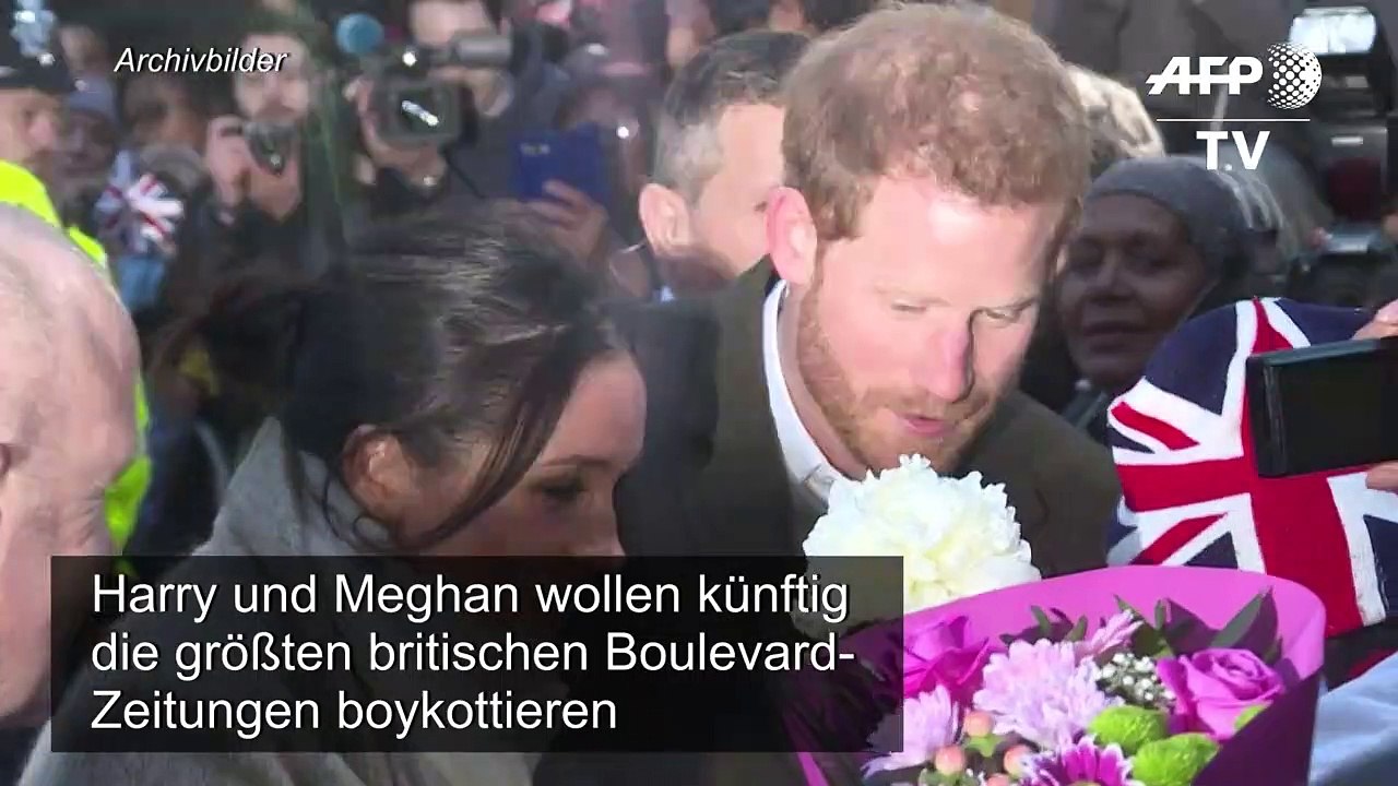 Harry und Meghan boykottieren britische Boulevard-Presse