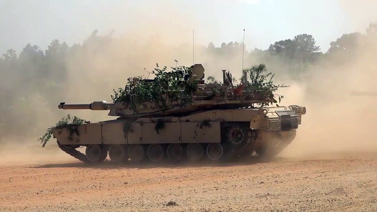 Watch - US Abrams Tank Live Fire