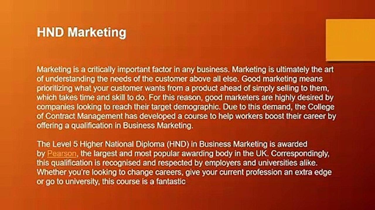 hnd online