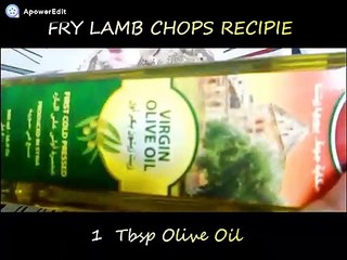 RECIPE OF DELICIOUS FRY LAMB CHOPS