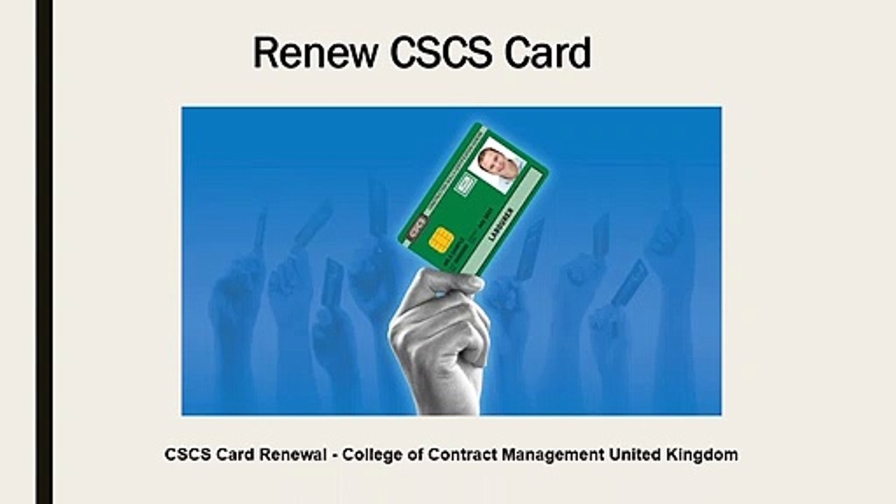 renew cscs card
