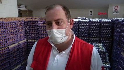 Çiftlik sahibinden Kızılay'a yumurta bağışı