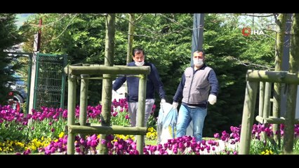 Belediye çalışanlardan videolu mesaj