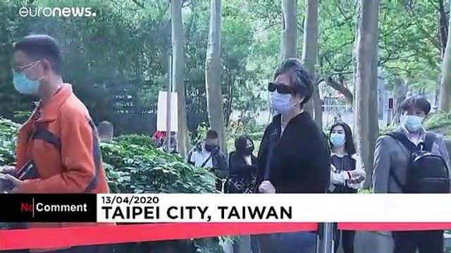 Face masks distributed via vending machines in Taiwan
