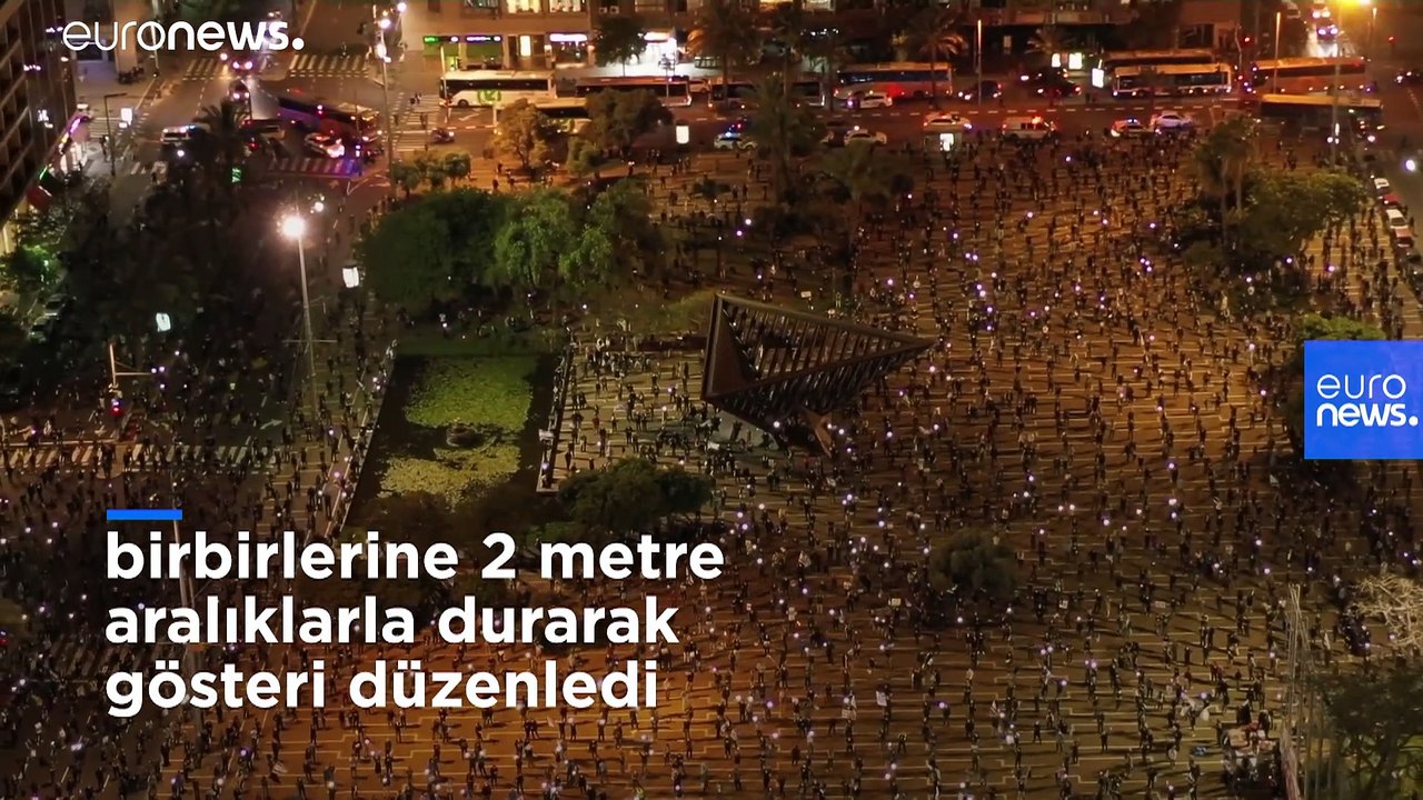 İsrail'de koronavirüse rağmen Başbakan Netanyahu karşıtı gösteriler sürüyor