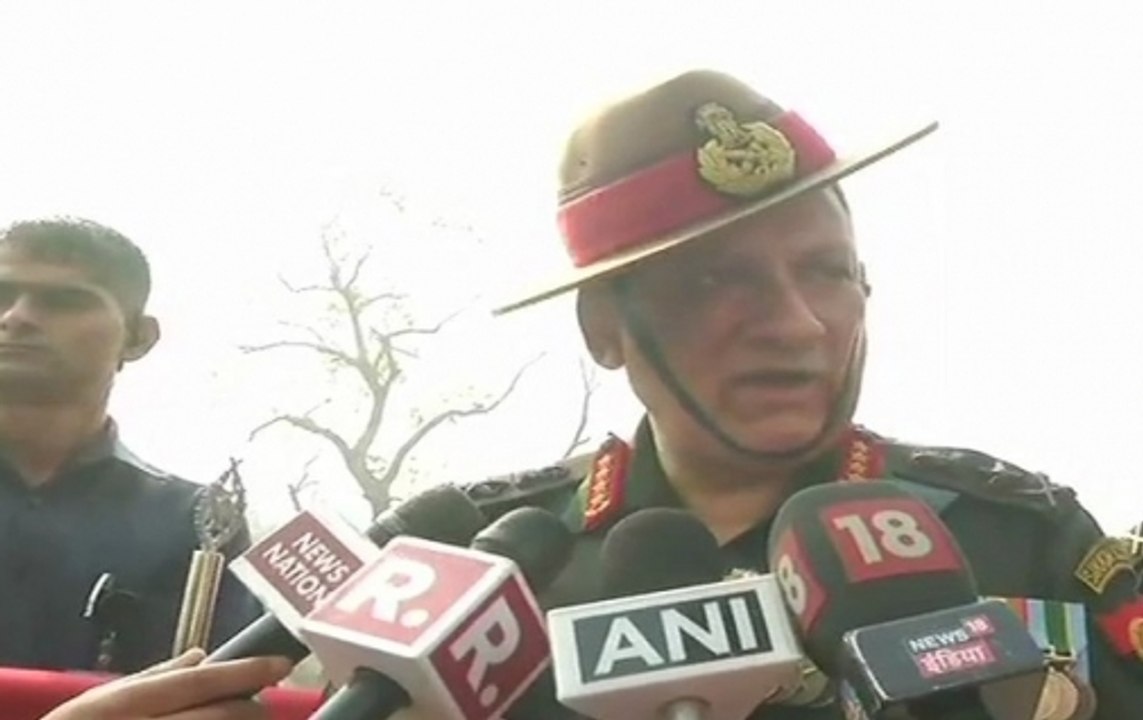 Stone pelters are over ground workers of terrorists: Army Chief