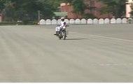 BSF biker creates world record by side-riding for over three hours