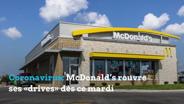 McDonald’s rouvre ses «drives»